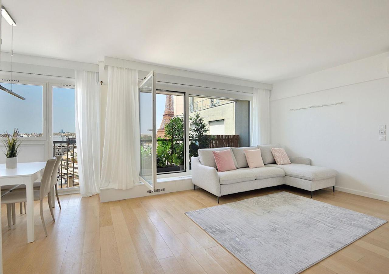Magical Modern Apartment Eiffel Tower, Paris The Million Dollar View Bagian luar foto
